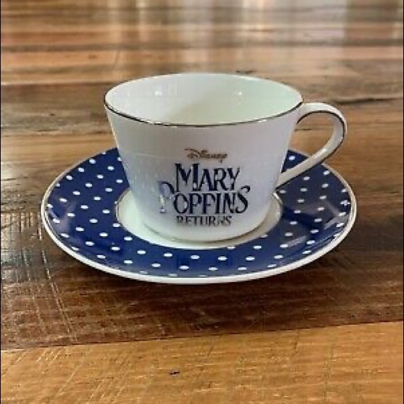 Disney Mary Poppins Returns Tea Cup and Saucer Set Rare Collectible Movie - Picture 1 of 5